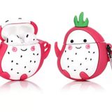 E2M Airpods 1-2. Nesil Uyumlu Ejder Meyvesi Kılıf Kırmızı