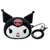 E2M Airpods Pro Uyumlu Kuromi Kılıf Siyah