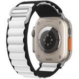 E2M Apple Watch 38-40-41 mm KRD-26 Alpine Çift Renkli Beyaz Kordon