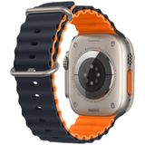 E2M Apple Watch 38-40-41mm KRD-28 Ocean Çift Renkli Kordon Koyu Mavi