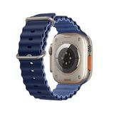 E2M Apple Watch 38-40-41mm KRD-28 Ocean Çift Renkli Kordon Lacivert