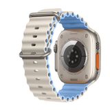 E2M Apple Watch 38-40-41mm KRD-28 Ocean Çift Renkli Kordon Mavi