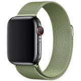 E2M Apple Watch 38-40 Mm Krd-01 Metal Hasır Kordon-2 Açık Yeşil