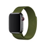 E2M Apple Watch 38-40 mm KRD-01 Metal Hasır Kordon-3 Yeşil