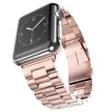 E2M Apple Watch 38-40 mm KRD-05 Klasik Metal Kordon Roze Altın