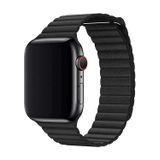 E2M Apple Watch 38-40 mm KRD-06 Deri Kordon Siyah