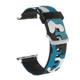 E2M Apple Watch 38-40mm KRD-24 Kamuflaj Kordon Mavi