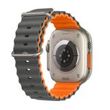 E2M APPLE WATCH 42-44-45-46-49MM KRD-28 OCEAN ÇİFT RENKLİ GRİ KORDON