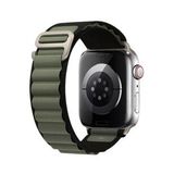 E2M Apple Watch 42-44-45-49mm KRD-26 Alpine Çift Renkli Kordon Yeşil