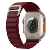 E2M Apple Watch 42-44-45-49mm KRD-26 Alpine Kordon Bordo
