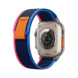 E2M Apple Watch 42-44-45-49mm KRD-27 Trial Çift Renkli Kordon Lacivert