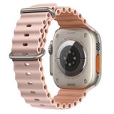 E2M Apple Watch 42-44-45-49mm KRD-28 Ocean Çift Renkli Kordon Gül Kırmızısı