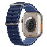 E2M Apple Watch 42-44-45-49mm KRD-28 Ocean Çift Renkli Kordon Lacivert