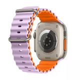 E2M Apple Watch 42-44-45-49mm KRD-28 Ocean Çift Renkli Kordon Lila