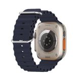 E2M Apple Watch 42-44-45-49mm KRD-28 Ocean Kordon Koyu Mavi
