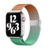 E2M Apple Watch 42-44-45-49mm KRD-31 Metal Çift Kordon Turuncu