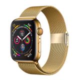 E2M Apple Watch 42-44-45-49mm KRD-31 Metal Kordon Altın Sarısı