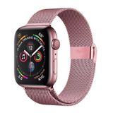 E2M Apple Watch 42-44-45-49mm KRD-31 Metal Kordon Roze Altın