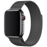 E2M Apple Watch 42-44 mm KRD-01 Metal Hasır Kordon-2 Gri
