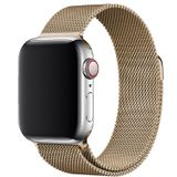 E2M Apple Watch 42-44 Mm Krd-01 Metal Hasır Kordon-2 Kum Rengi