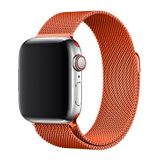 E2M Apple Watch 42-44 mm KRD-01 Metal Hasır Kordon Turuncu