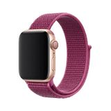 E2M Apple Watch 42-44 mm KRD-03 Hasır Kordon - 4 Mürdüm Rengi