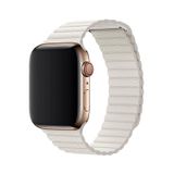 E2M Apple Watch 42-44 Mm Krd-06 Deri Kordon Kirli Beyaz