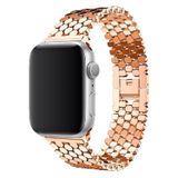 E2M Apple Watch 42-44 mm KRD-16 Metal Kordon Roze Altın