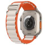 E2M Apple Watch Alpine 42-44-45-49mm KRD-26 Çift Renkli Kordon Bej