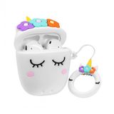 E2M Beyaz Unicorn AirPods 1-2 Kılıfı