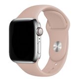 E2m Classic Silikon Apple Watch Kordon 38-40-41mm Pudra Rengi