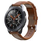 E2M Huawei Watch 20 mm KRD-10 Deri Kordon Kahverengi