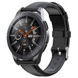 E2M Samsung Watch 20 mm KRD-10 Deri Kordon Siyah