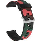 E2M Samsung Watch 20mm KRD-24 Kamuflaj Kordon Kırmızı
