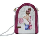E38 El Işçiliği Hasır Jüt Kol Çantası 27*21 cm - 6141 - Karışık
