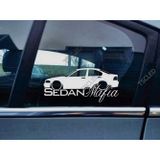 E46 3-series 1999-02 Kelebek Cam Araba oto Sticker 19 cm 2 Adet