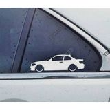 E82 Coupe 120i ,135i 125i 128i Kelebek Cam Araba oto Sticker 19 cm 2 Adet