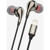 E82 Lightning Stereo Kulak Içi Kablolu Kulaklık Siyah