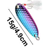 Ea Genset Kaşık 15Gram / 4,9 C.m Çok Renkli Sahte Yem, Spin, Rapala, Jig Yem, Zoka Yem, Alabalık, Çinekop, Levrek, Lüfer, Palamut, Zargana, Turna, Zoka Yem