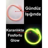Ea Genset Pembe Fosforlu Karanlıkta Parlayan Glow Luminous İn The Dark Ultraviyole (Uv) Neon 1 Adet Çapari Simi