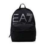EA7 Emporio Armani Büyük Boy Logo Sırt Çantası - Siyah/Gümüş, Siyah, One Size
