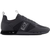 EA7 Emporio Armani Erkek Spor Ayakkabı, Nefes Alan File, Koyu Gri, koyu gri, 9.5 UK