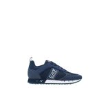 EA7 Emporio Armani Mesh Runner Spor Ayakkabı Siyah/Asfalt, Mavi Beyaz, 9.5