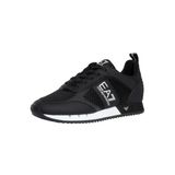 EA7 Emporio Armani Mesh Runner Spor Ayakkabı Siyah/Asfalt, Siyah/Beyaz, 6.5