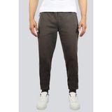 EA7 Erkek Beli ve Paçası Lastikli Regular Fit Pamuklu Kahverengi Eşofman Altı 7M000097 AF12116-U6139 - XL