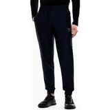 EA7 Erkek Dar Kesim Beli ve Paçası Lastikli Esnek Teknik Kumaş Logo Etiketli Lacivert Eşofman Altı 7M001341 AF21099-UB102 - 2XL - Lacivert - Lacivert