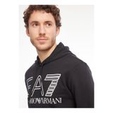 EA7 Erkek Kapüşonlu Sweatshirt, Siyah, M Beden