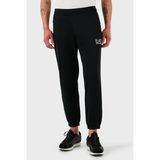 EA7 Erkek Regular Fit Cepli Lastikli Paça Pamuklu Siyah Spor Eşofman Altı 7M000306 AF13740-UC001 - 3XL