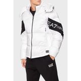 Ea7 Logolu Su Itici Rüzgar Geçirmez Oversize Fit Çıkarılabilir Kapüşonlu Şişme Mont Erkek Mont 6DPB33 Pneoz 1100 - Beyaz - XL