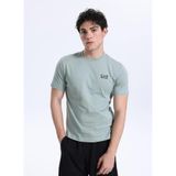 EA7 Slim Fit Logo Baskılı T-Shirt Train Core ID Tee, XL, 5003290822, Gri, Erkek